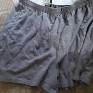 A pair of athletic shorts gray